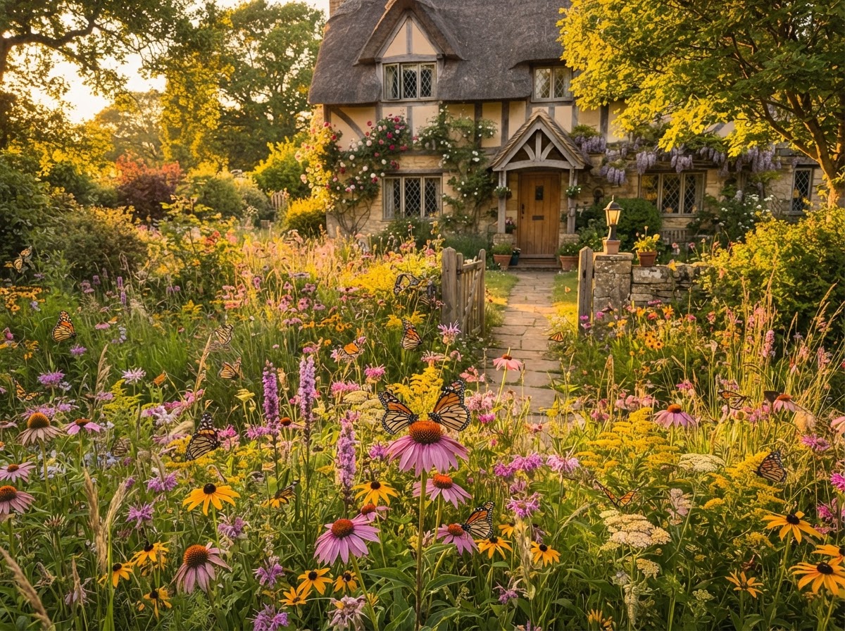 Wildflower meadow front yard