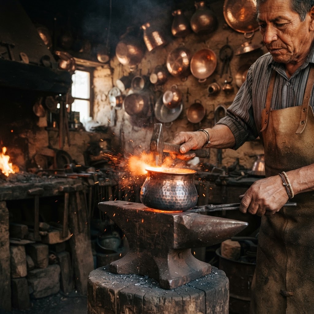 Taller de cobre en Santa Clara