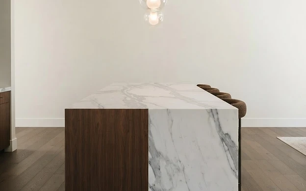 Waterfall edges: the island statement