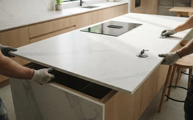 Porcelain slabs are going big