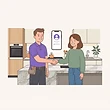Illustration: a specialist winning a worktop job