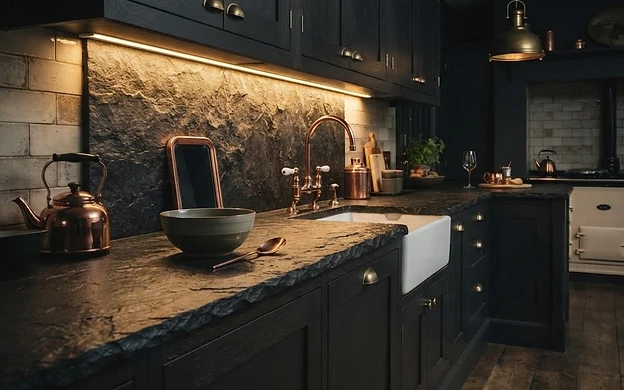 Leathered granite is back