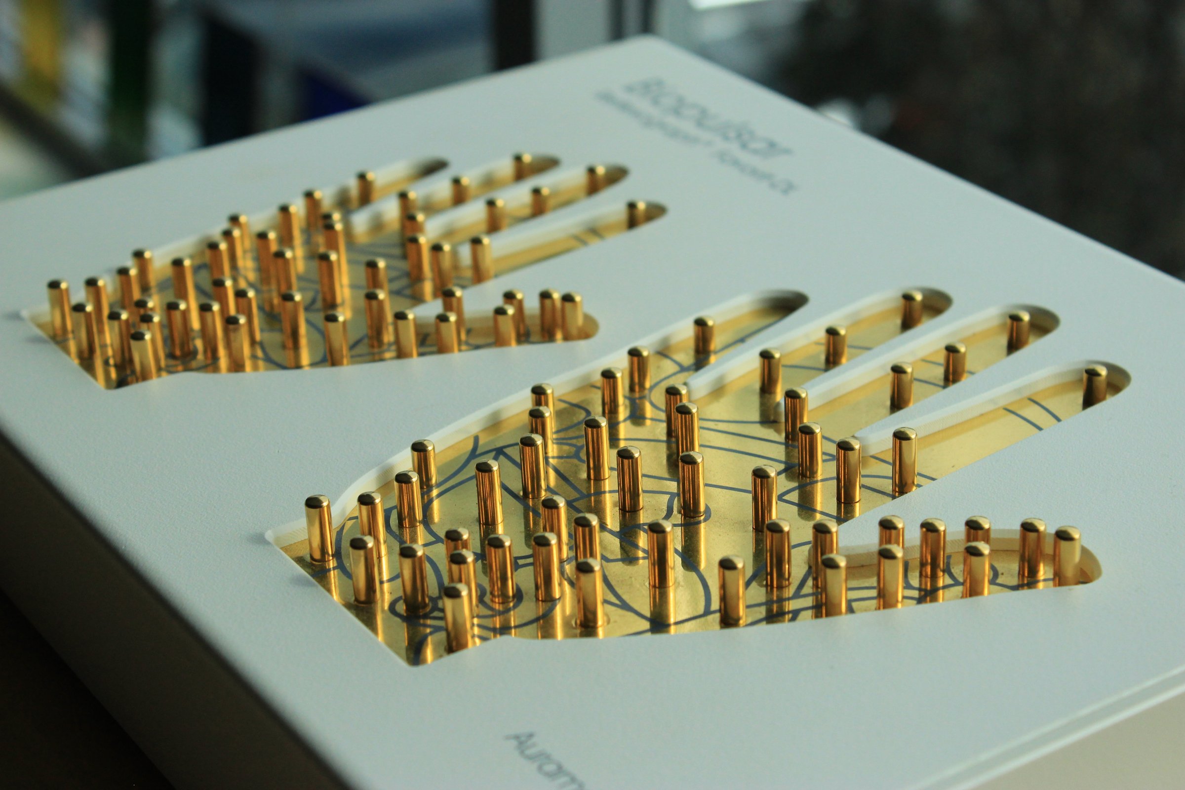 Biopulsar - Reflexograph hand sensor board with gold-plated sensors