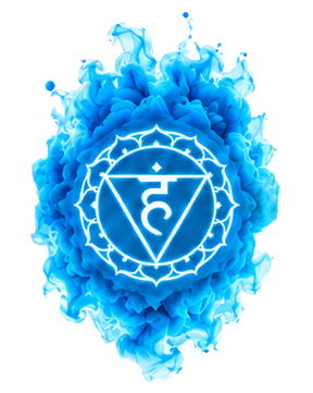 THROAT chakra — BLUE colour energy