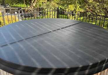 Covered spa, ready for winter