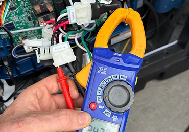 Testing the pump supply at 242V