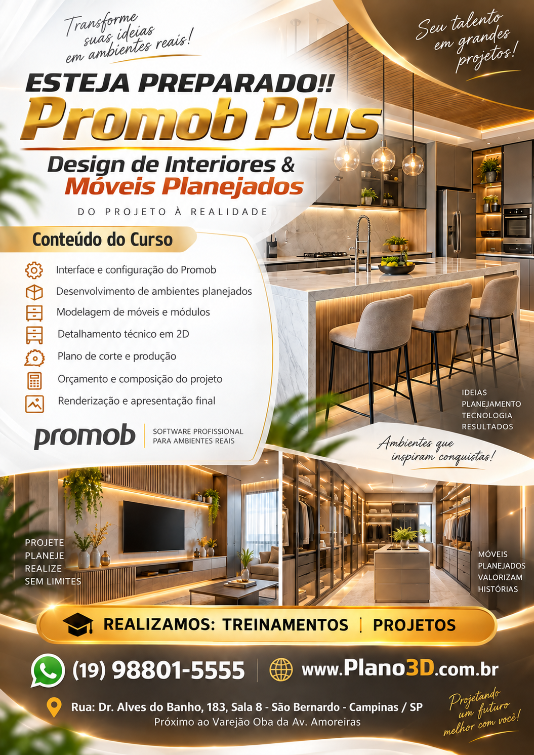 Promob Plus (Projetos de ambientes, móveis planejados)