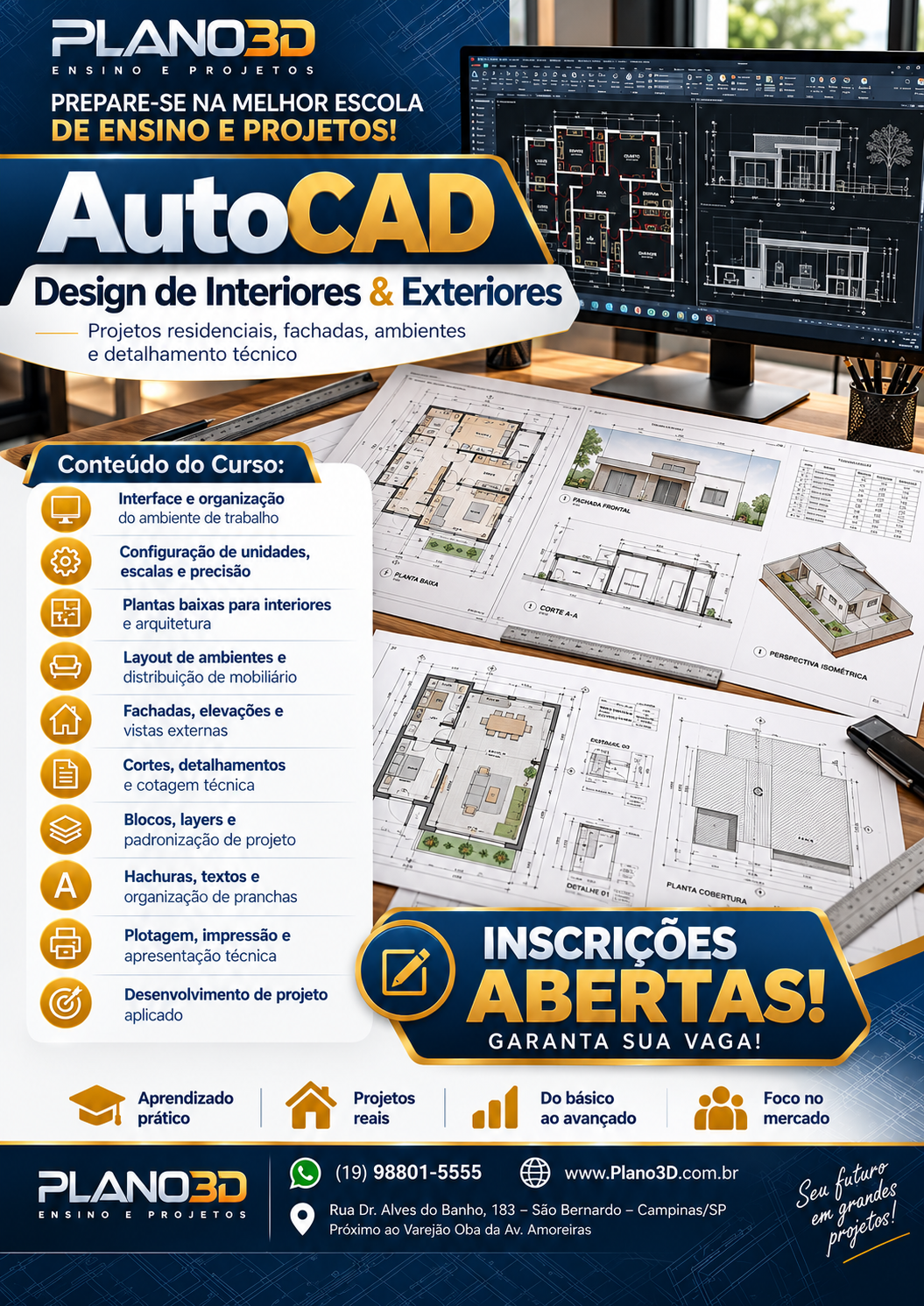 AutoCAD – Design de Interiores e Exteriores