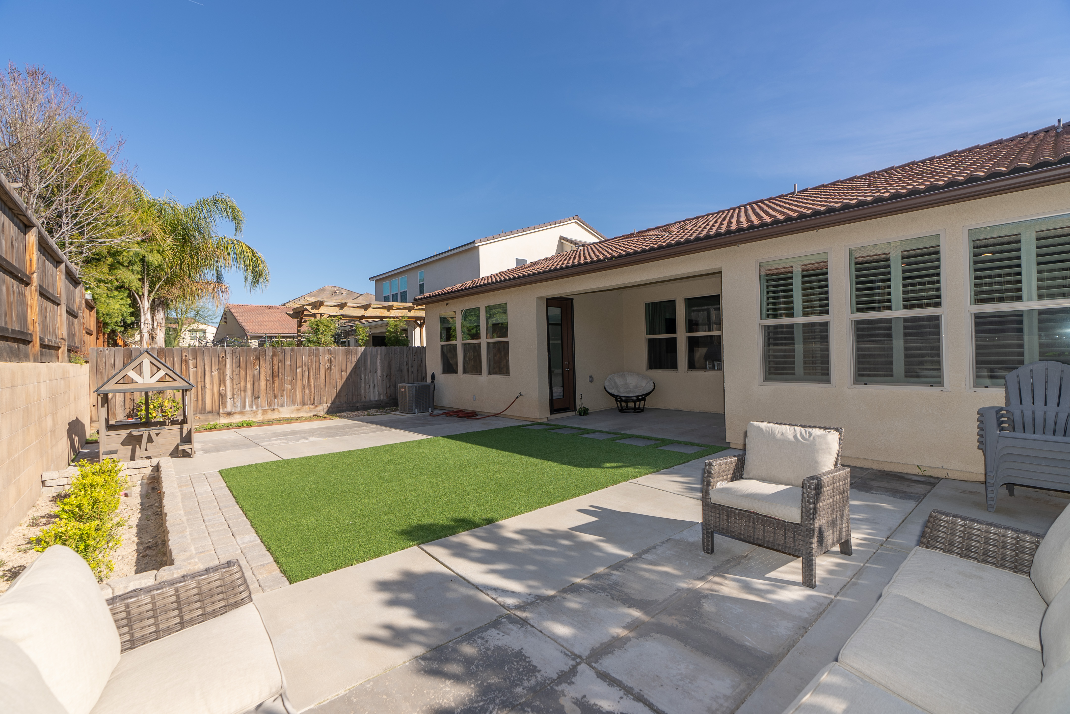 Clean modern residential exterior shot for real estate listing