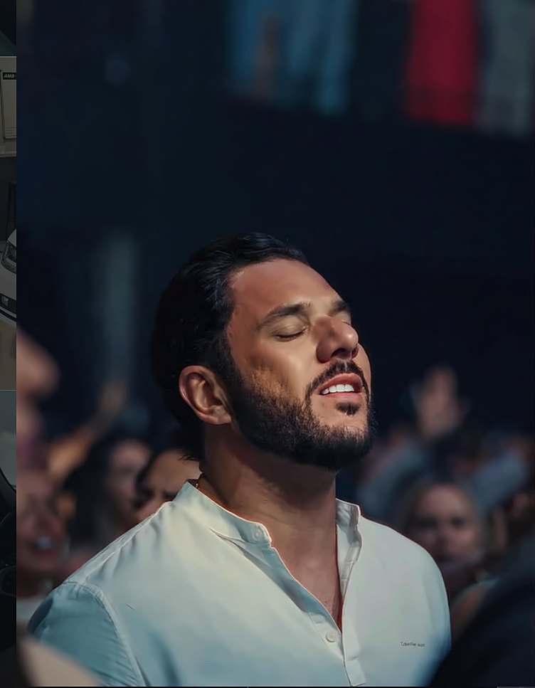 Flávio em momento de fé