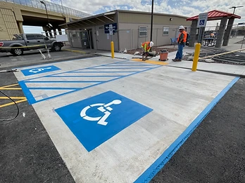 ADA Compliance — Accessible Stall & Striping