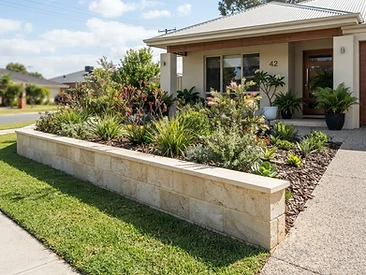 Limestone Garden Wall in Wanneroo