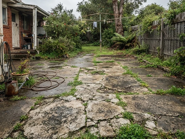 Before — Composite Decking
