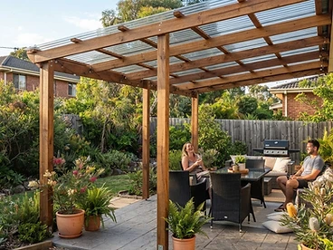 After — Pergola with Roofing