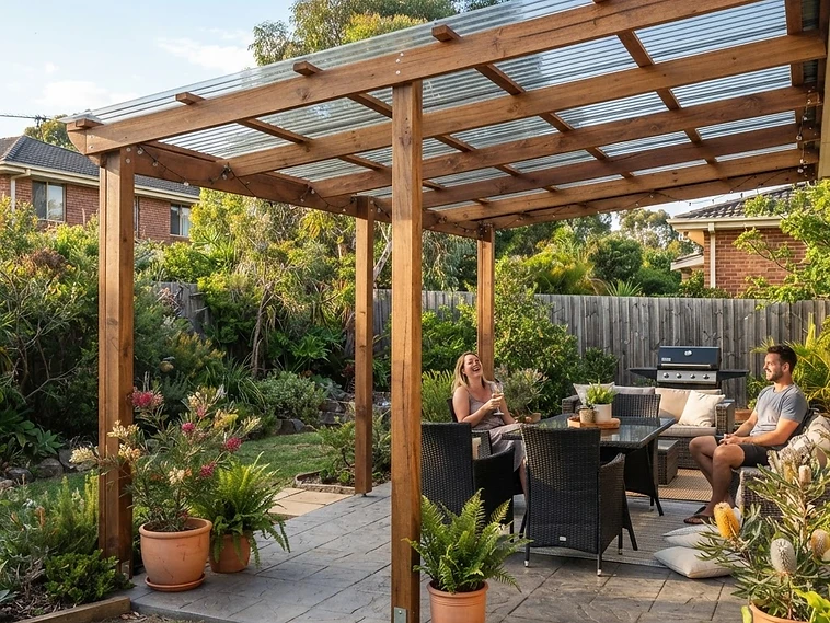 After — Pergola with Roofing