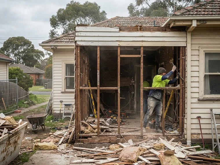 Before — Timber Framing Extension
