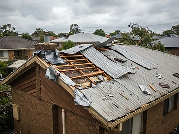Before — Storm Damage Roof Repairs