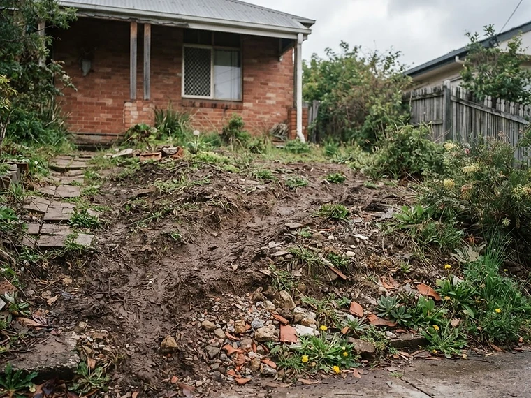 Before — Limestone Garden Wall