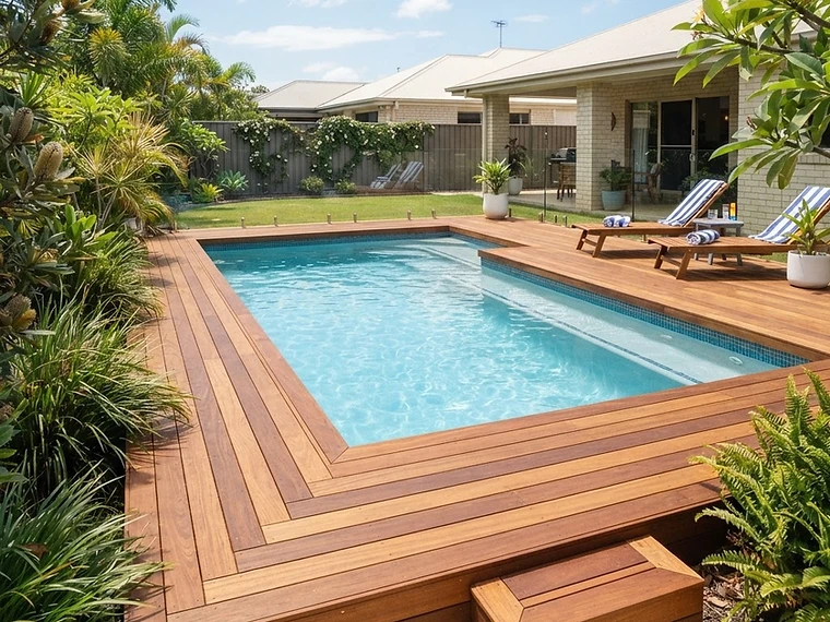 After — Pool Decking