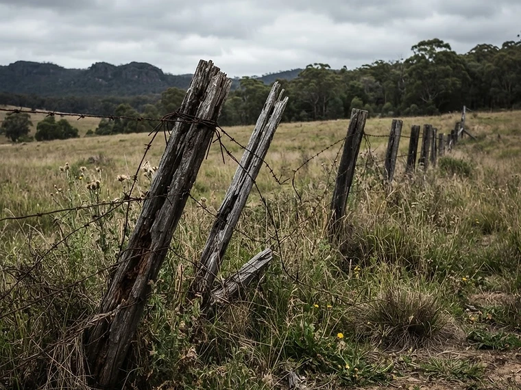 Before — Rural Post & Rail Fencing