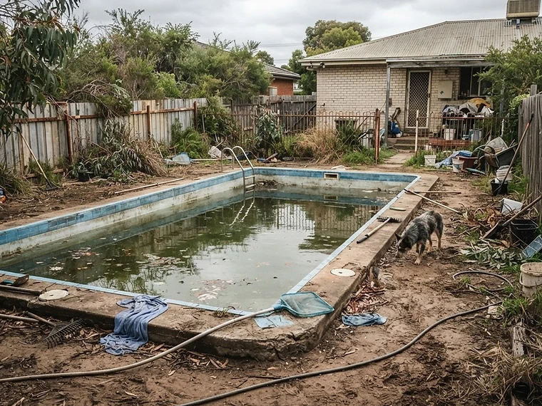 Before — Pool Decking