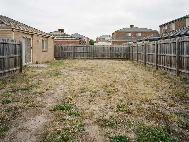 Before — Outdoor Entertaining Area