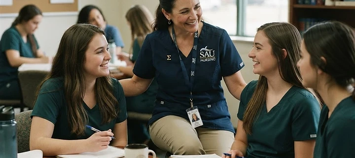 Dr. Alice Fanning supports nursing student wellness.