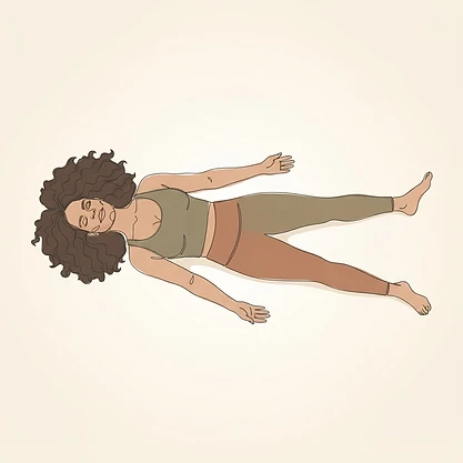Resting Pose yoga pose illustration