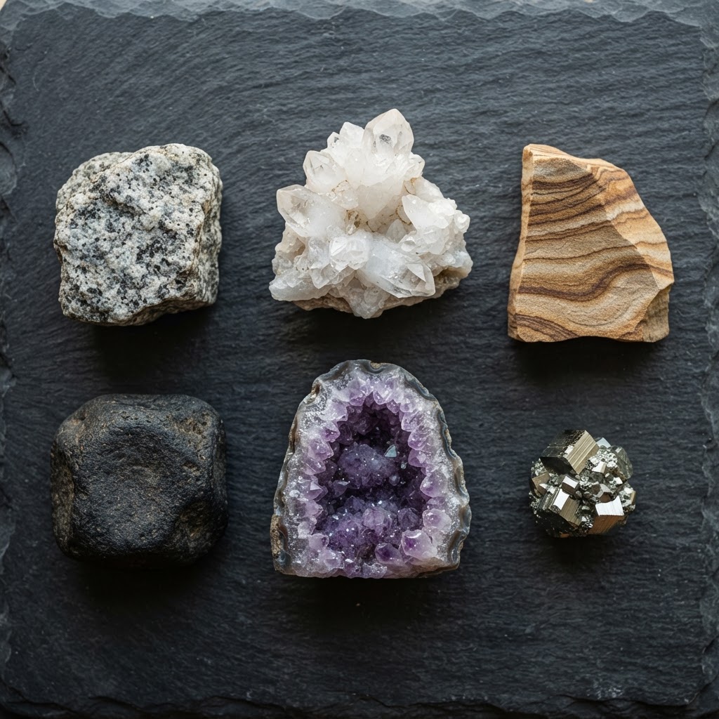 Rock and mineral collection