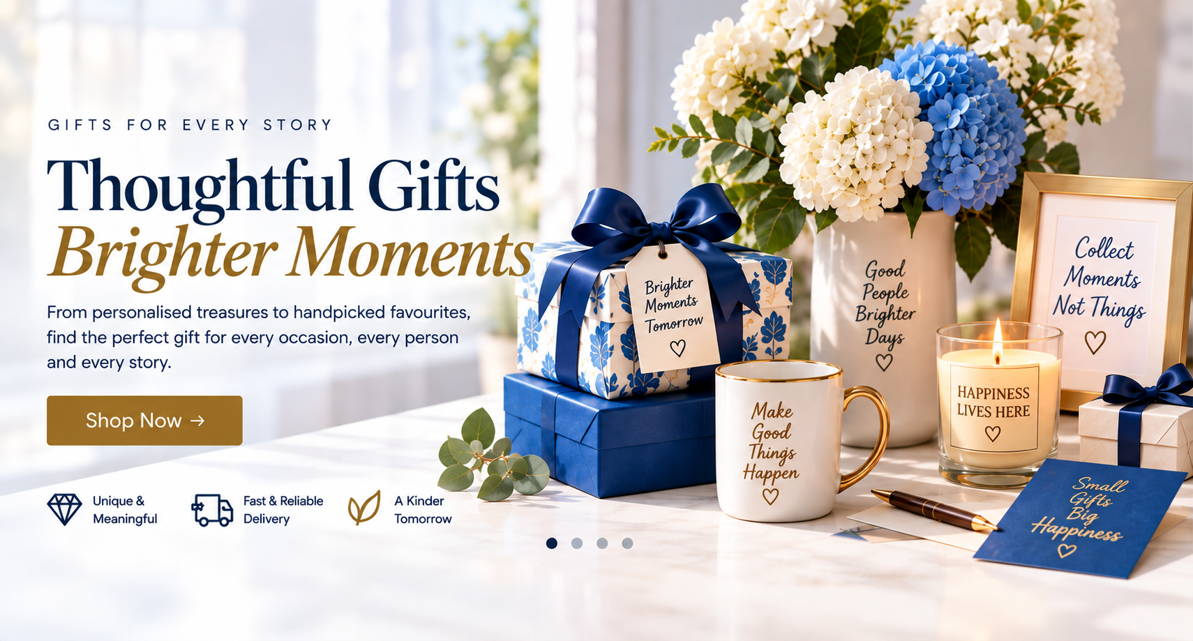 Thoughtful gifts for every moment — personalised treasures and handpicked favourites for every occasion