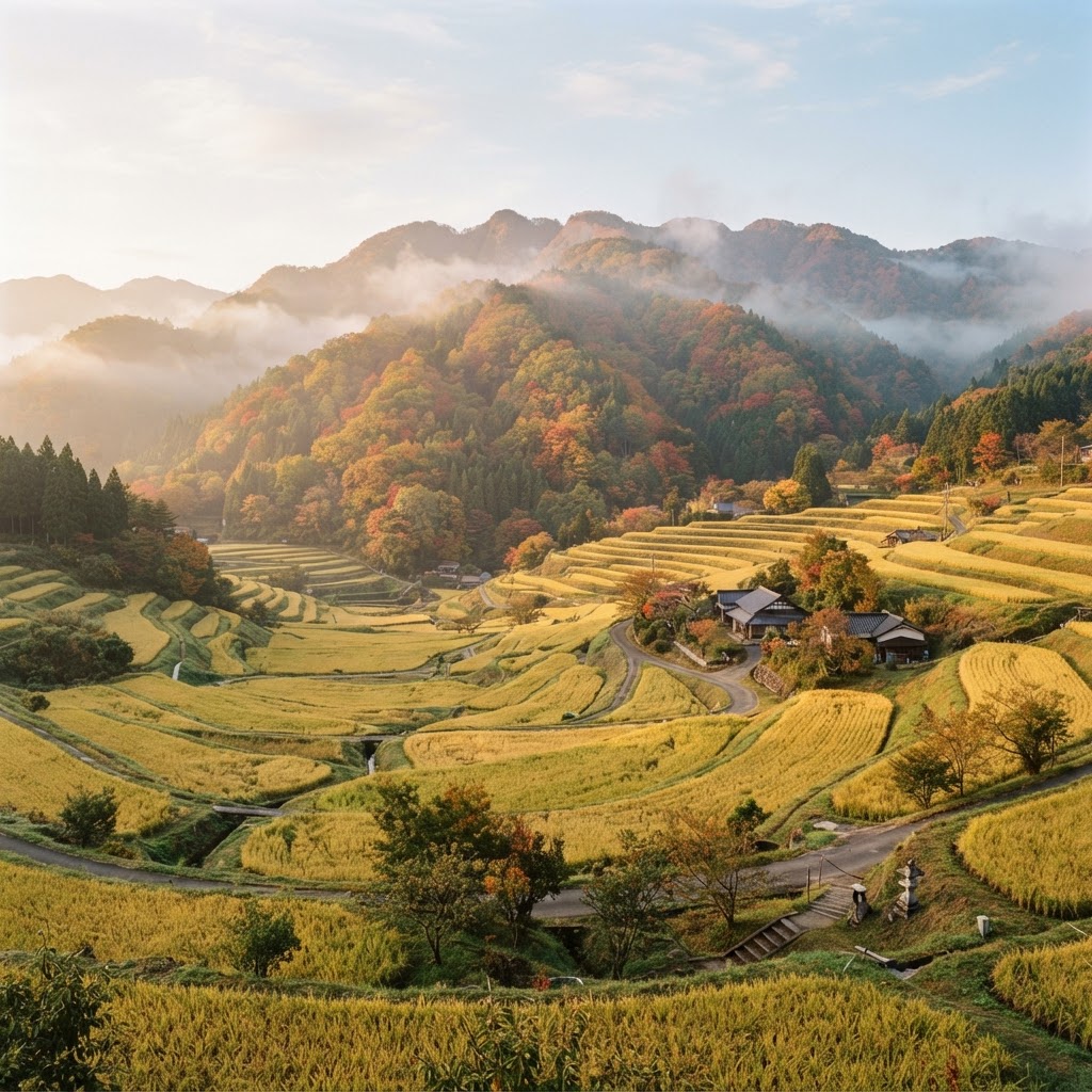 秋の実りの風景