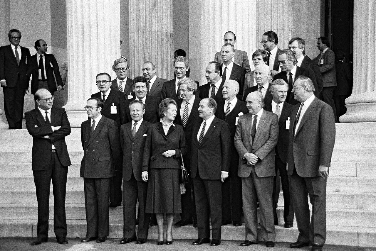 Group photograph of the Athens European Council, December 1983