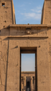 Monumental pylon of the Temple of Edfu