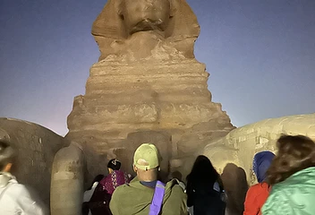 The Great Sphinx of Giza at twilight