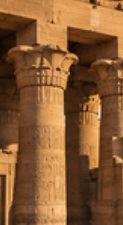 Lotus-headed columns at the Temple of Kom Ombo