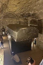The Serapeum sarcophagus at Saqqara