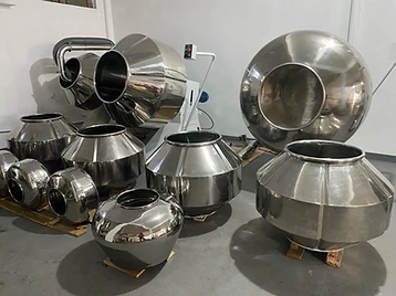 Drageadeira Basculante para Caramelização e Torrefação de 50L a 500L.