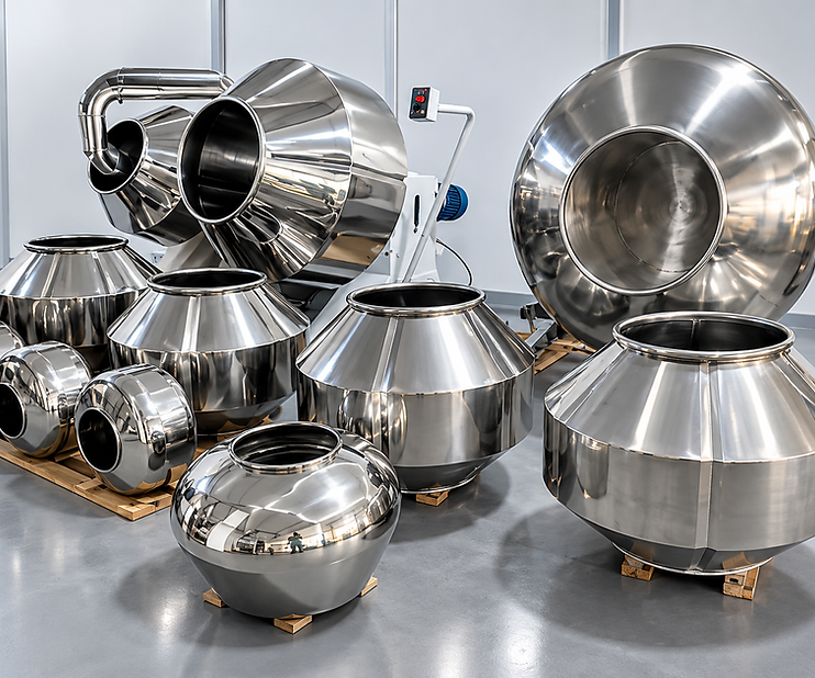 Drageadeiras e equipamentos industriais em aço inox fabricados pela Drageadeiras Marília