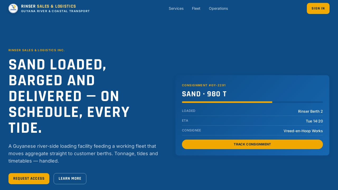 Shipping App template preview