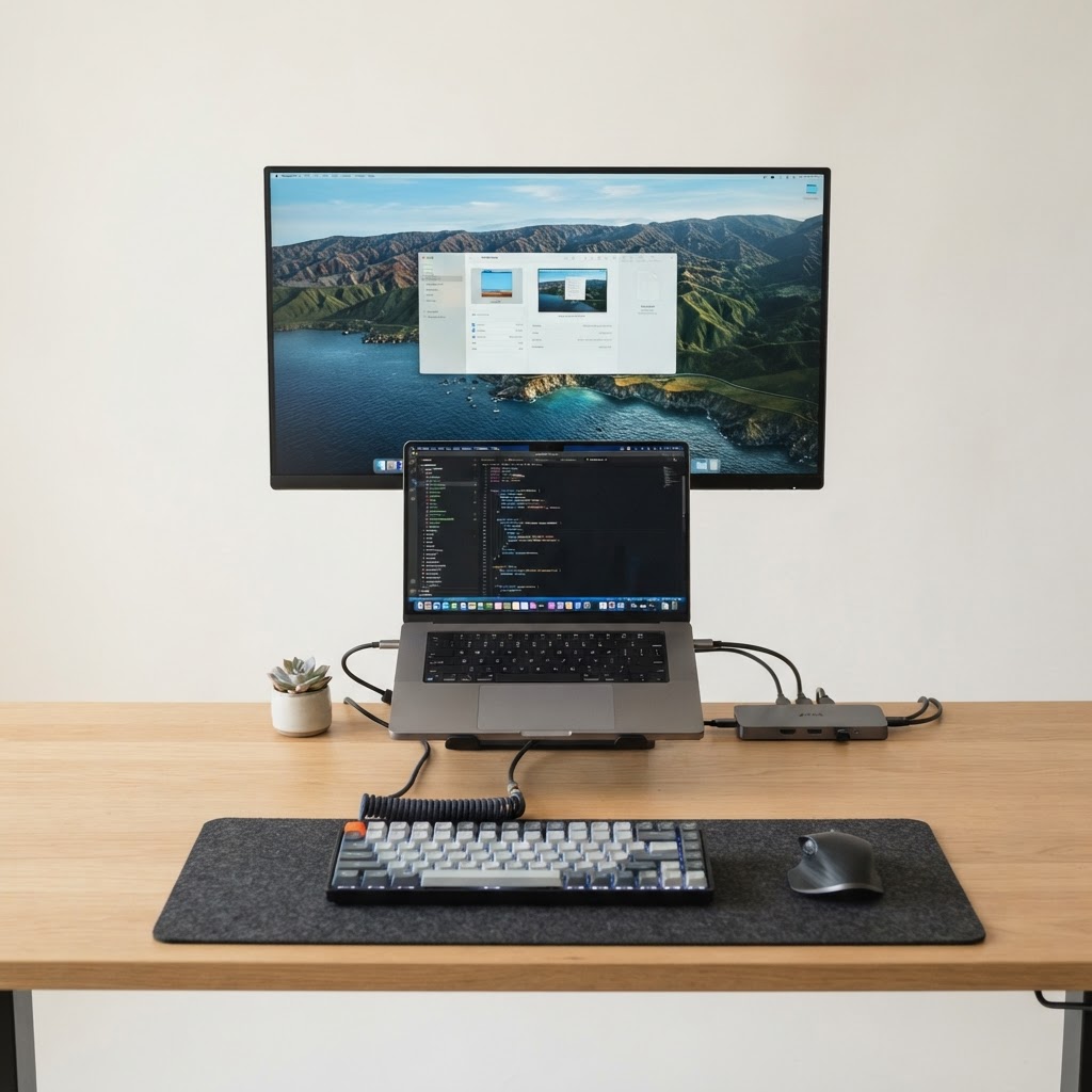 Laptop + Full Desktop Setup