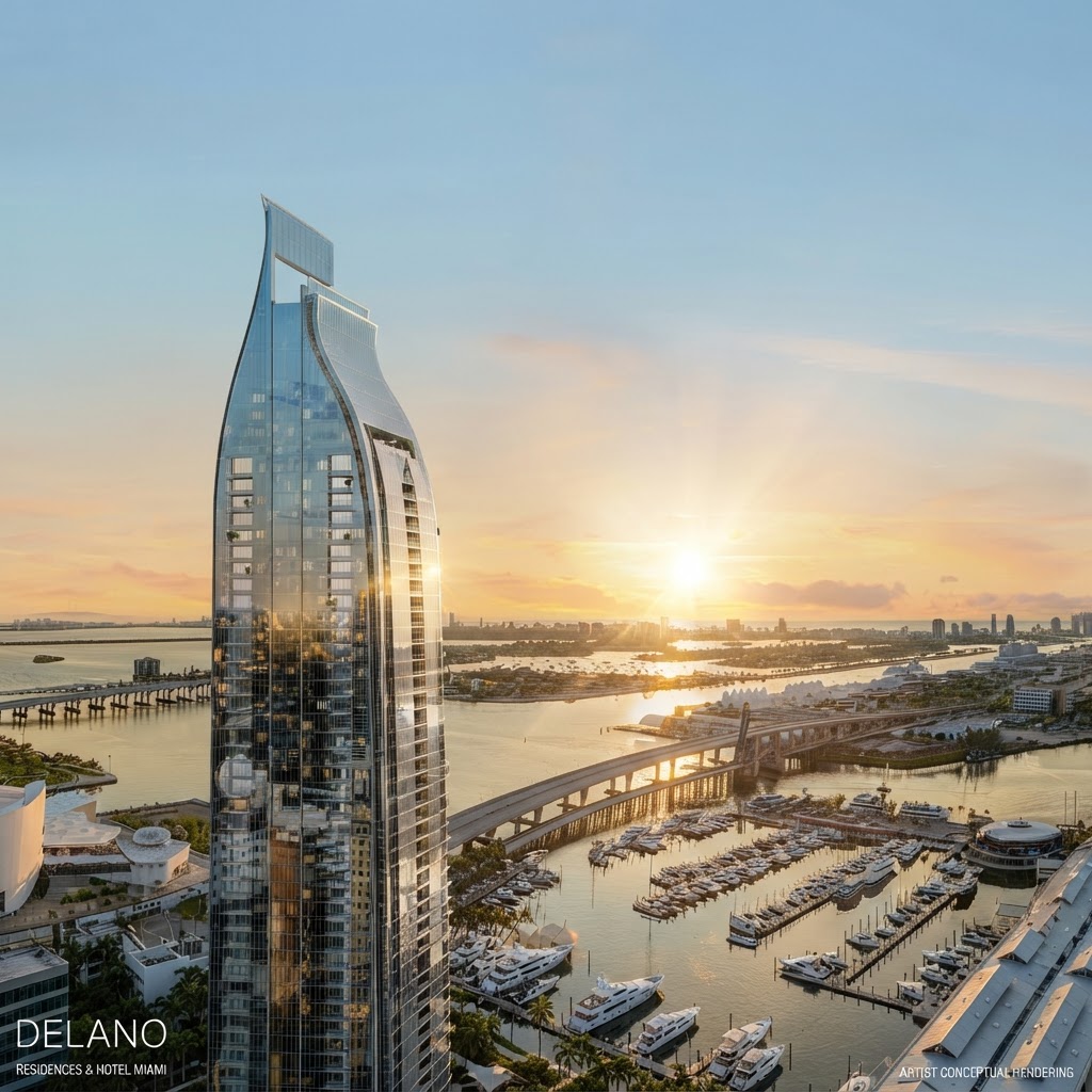 Delano Residences Miami: análisis de la torre de marca en Downtown Miami