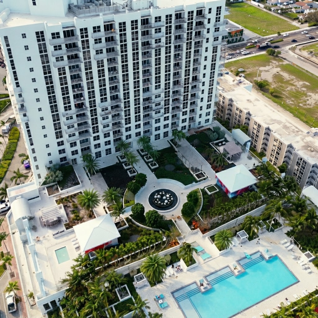 Circ Residences, condominio de 25 pisos cerca de Young Circle en Hollywood, Florida
