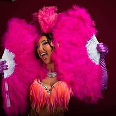 Feather Fan Showgirl