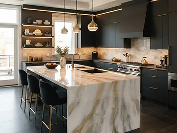 Gold Vein Epoxy Countertop