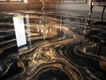 Black & Gold Metallic Garage