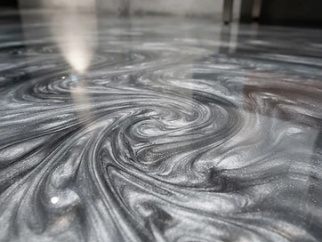 Silver Metallic Specialty Surface