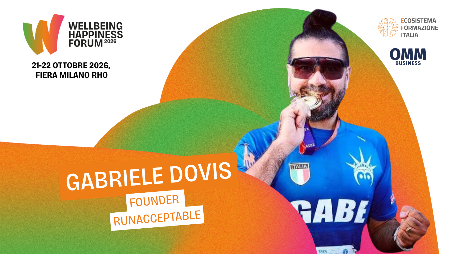 Wellbeing Happiness Forum 2026 - Gabriele Dovis, Founder Runacceptable