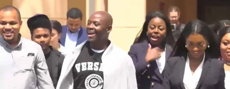 Thomas R. James walking free on April 27, 2022