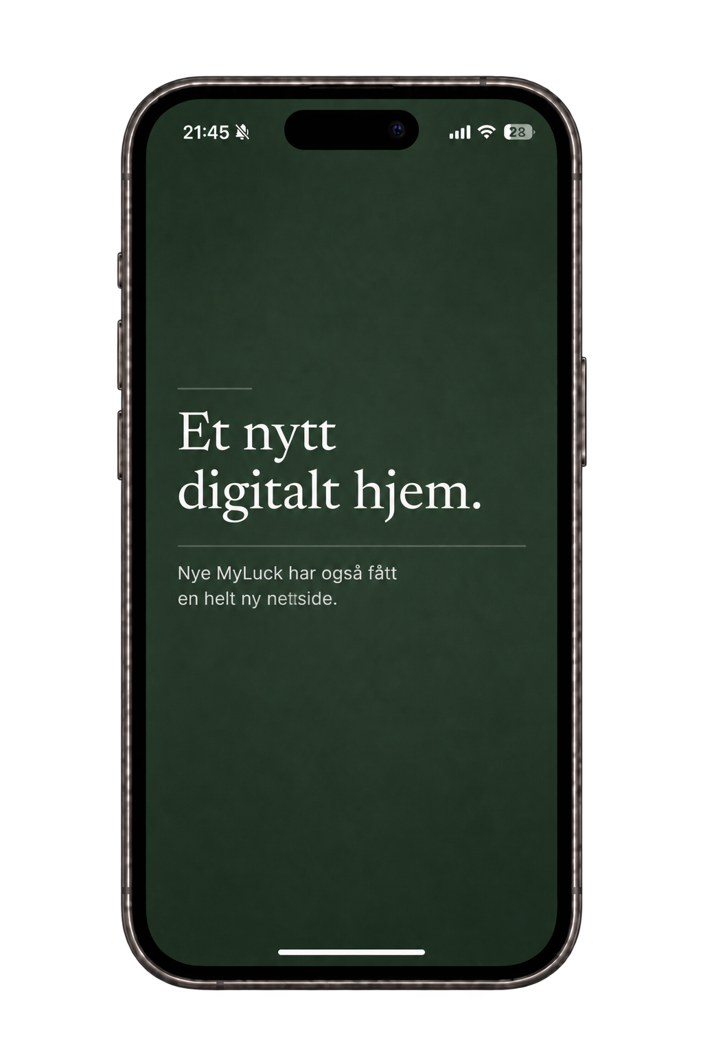 Et nytt digitalt hjem – MyLuck har fått en helt ny nettside.
