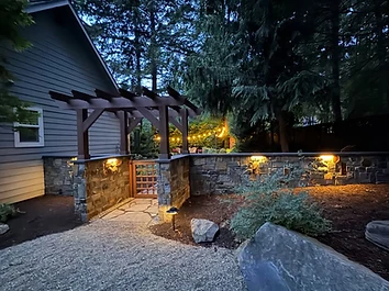 Stone Garden Entry & Pergola — client project photo